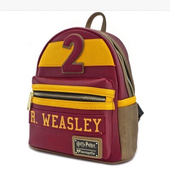 NWT Ron Weasley #2 Quidditch Robes Loungefly Mini Backpack! - Picture 2 of 11